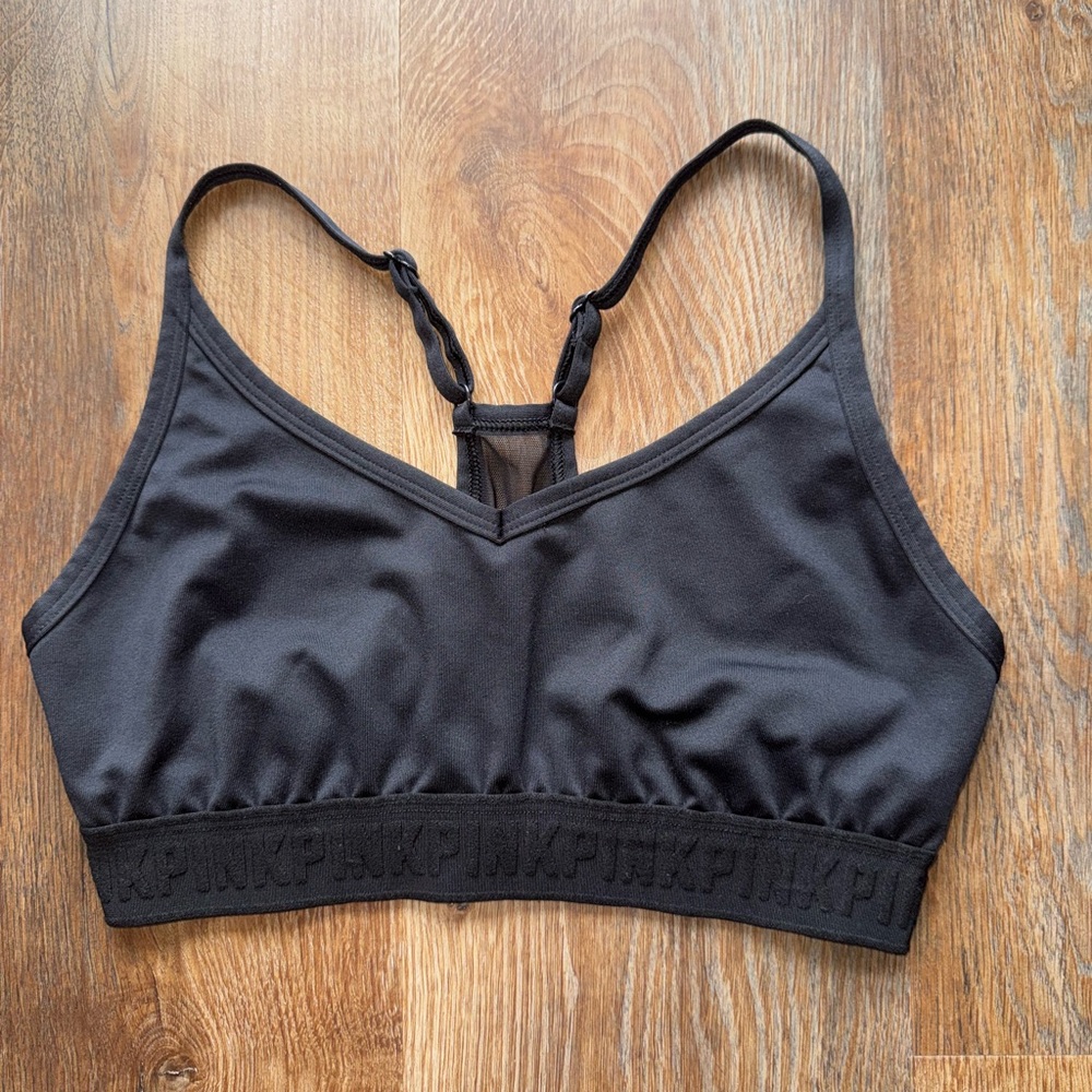 PINK Victoria's Secret Black Sports Bra